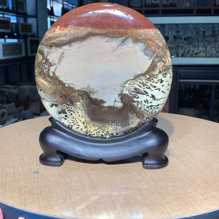 ，广西国画石摆件，收藏观赏