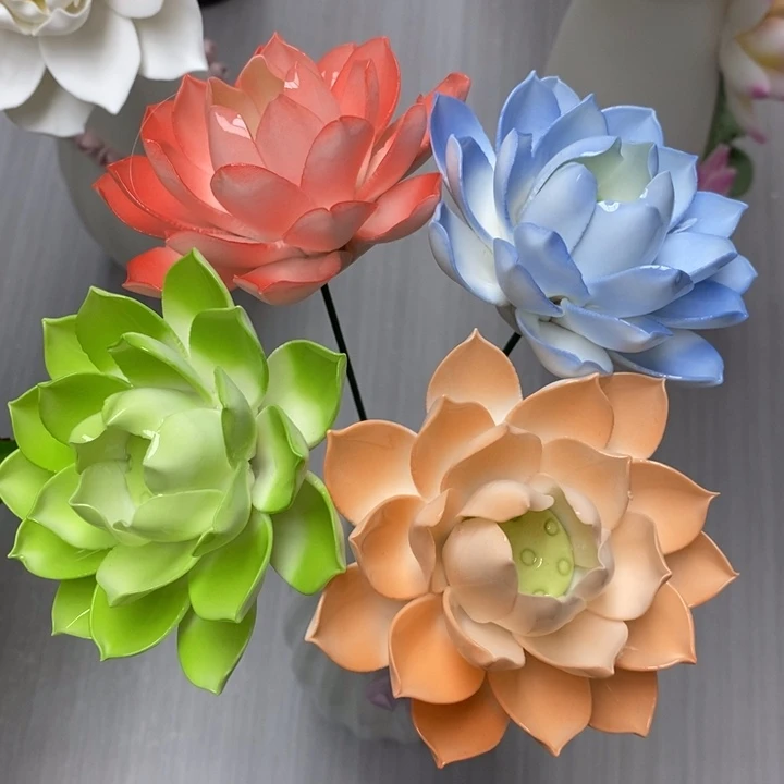 陶瓷陶瓷材料小一号的荷花