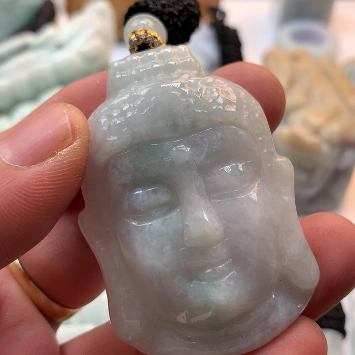 翡翠未镶嵌颈饰保真天然a货翡翠