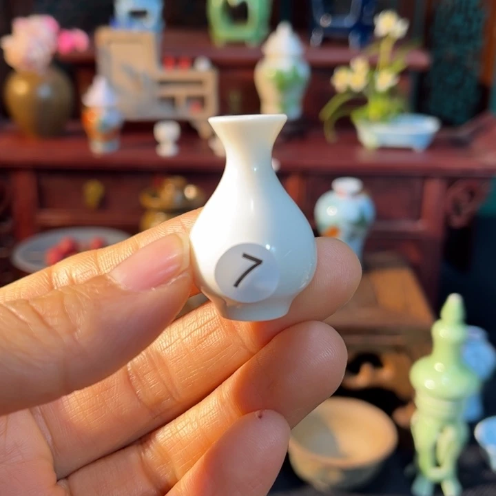 摆件微陶老王迷你花瓶