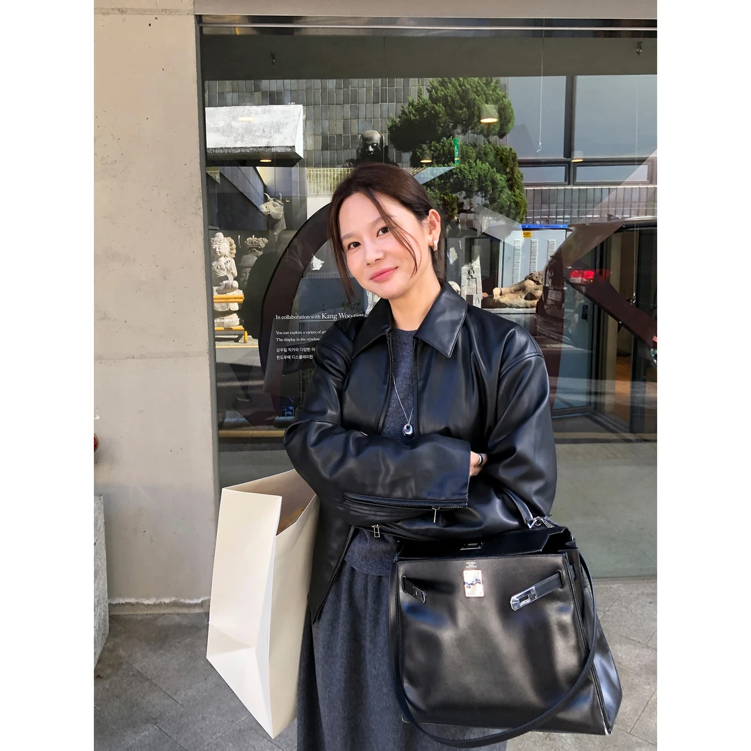 WXLSTUDIO  7周年店庆 浓郁朗姆酒 vintage老钱风环保PU皮衣