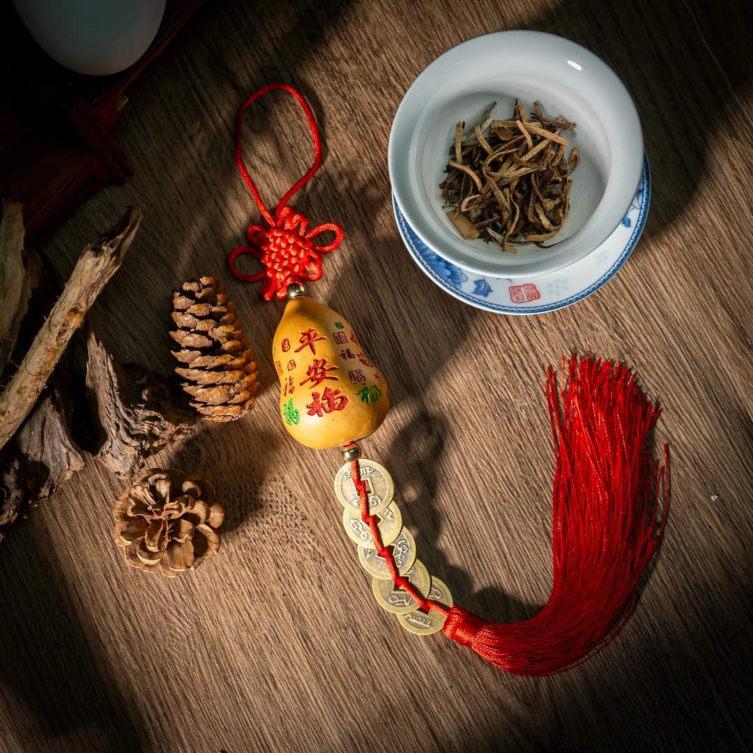 【世间臻宝】福字葫芦五帝钱挂饰/DQ87/多样性发一件