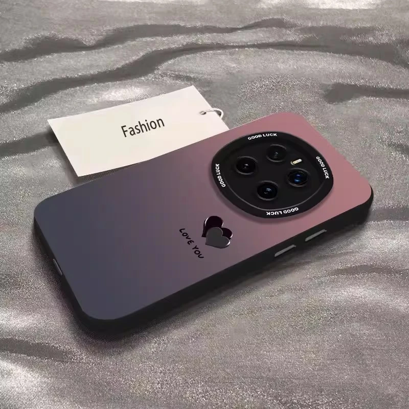 适用荣耀magic8pro手机壳新款magic7小清新硅胶防摔简约黑灰爱心