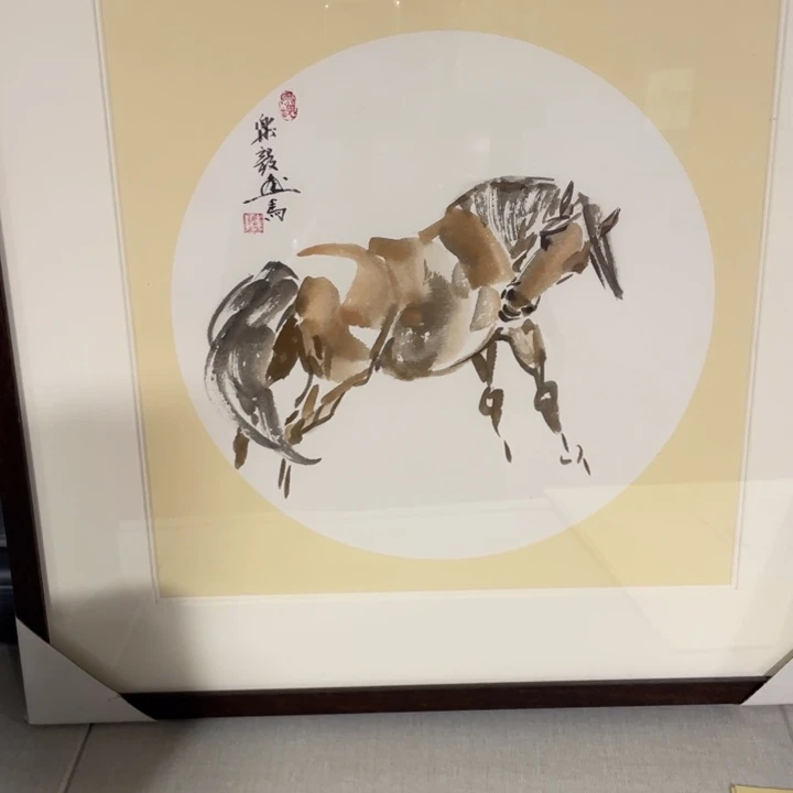 国画张乐毅精品马匹图