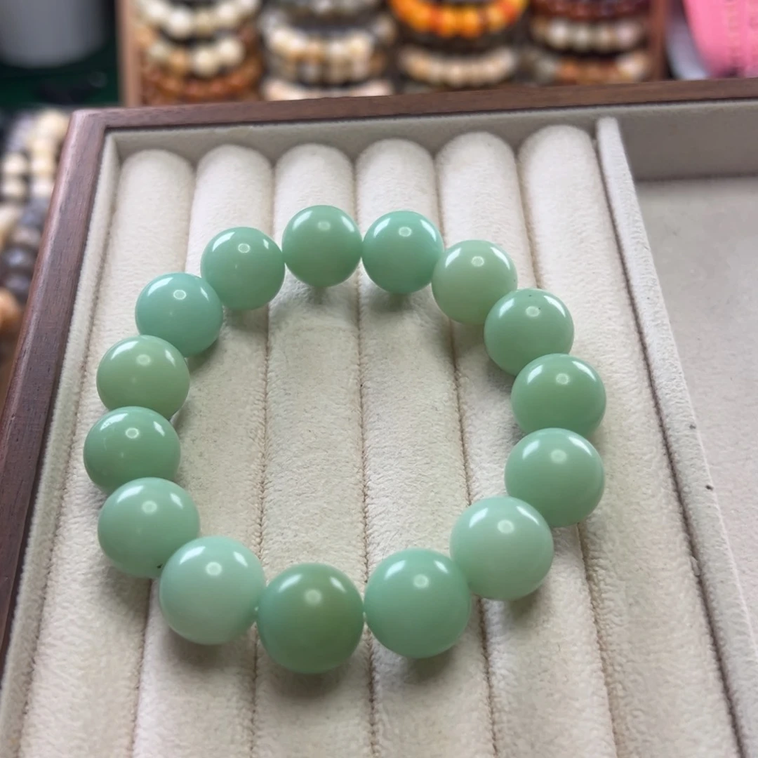 菩提根/象牙果手串卡14圆珠瑕疵