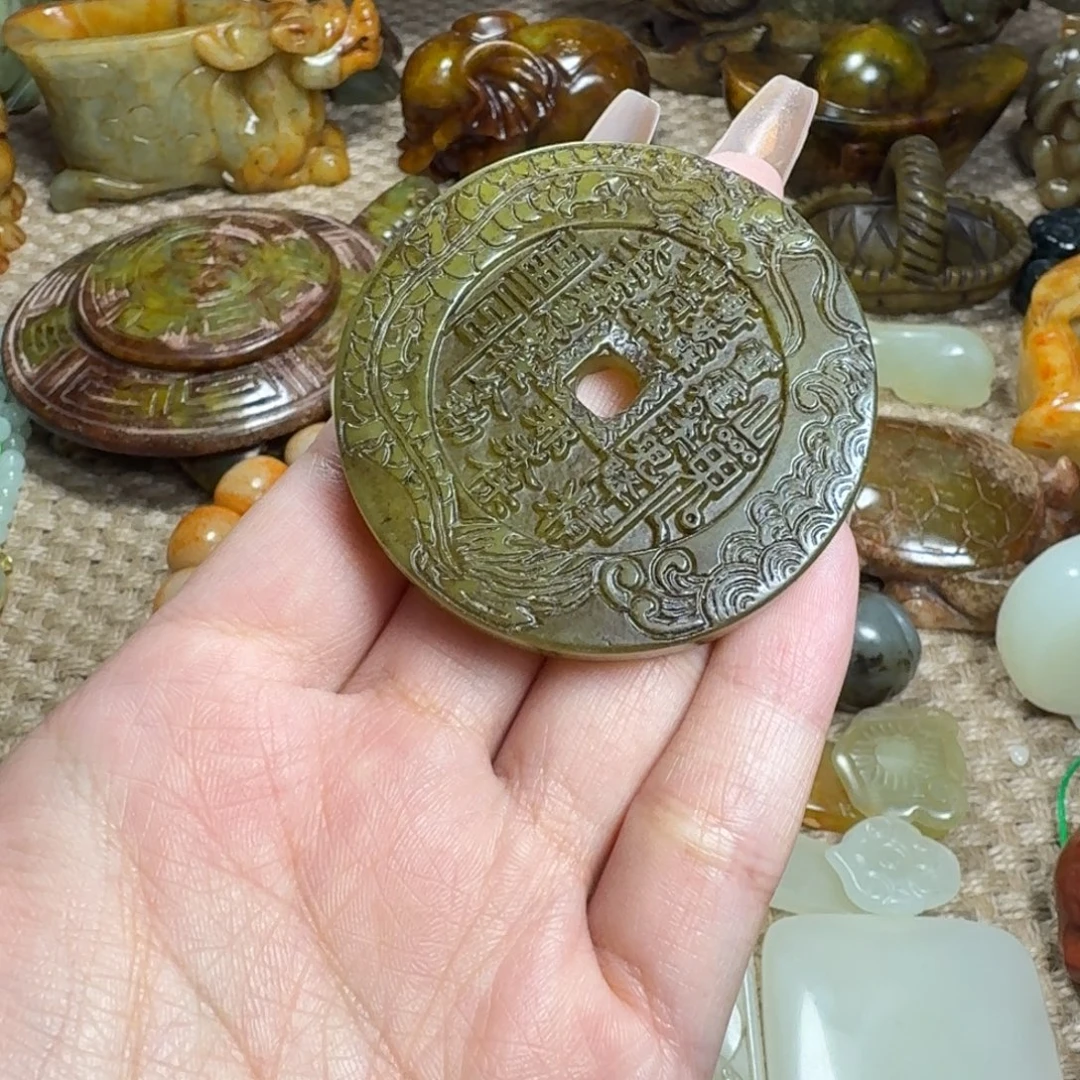 白玉菩提吊坠挂件