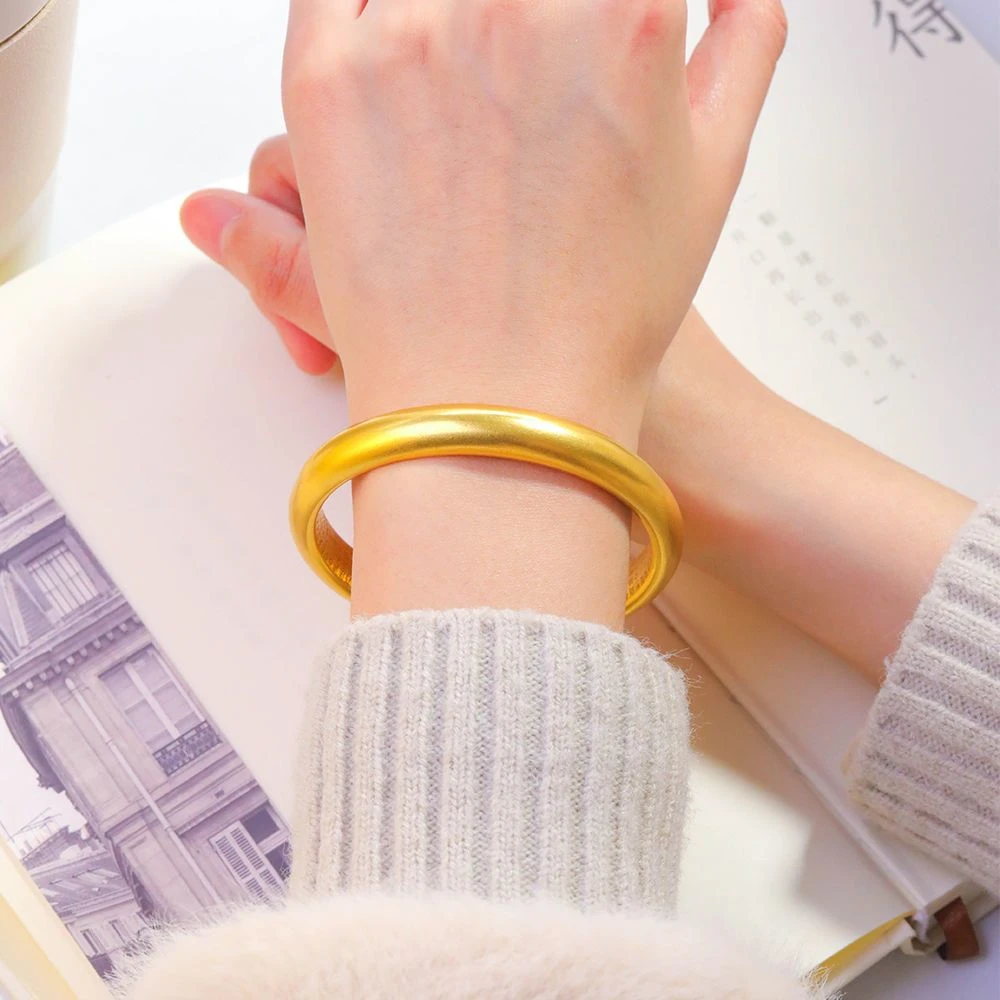 合金手镯  6N百福传承手镯（点击选圈口）金色经典