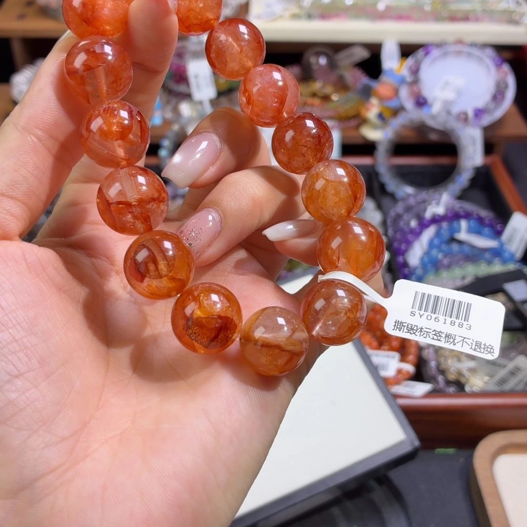 未镶嵌手串水晶芬达胶花15+
