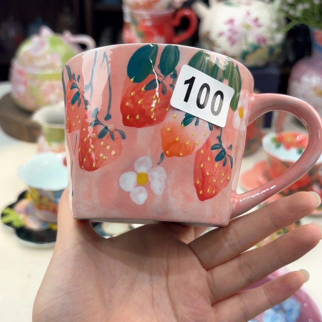 景德镇手绘高温釉下彩陶瓷茶具