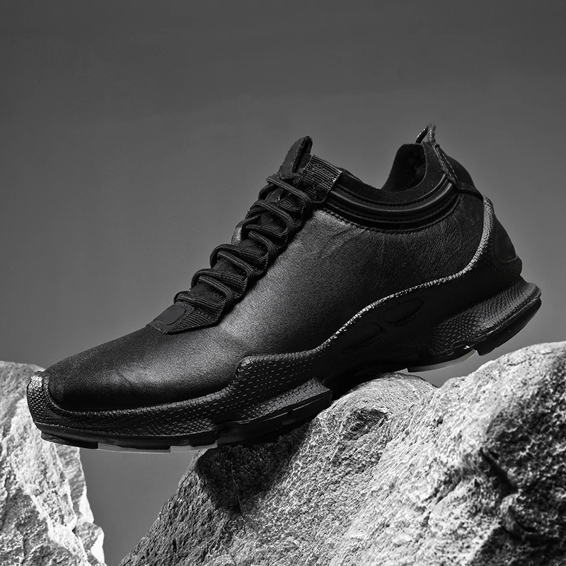 断码光板25周年透气真皮男鞋注塑鞋男士行政通勤鞋商务休闲鞋