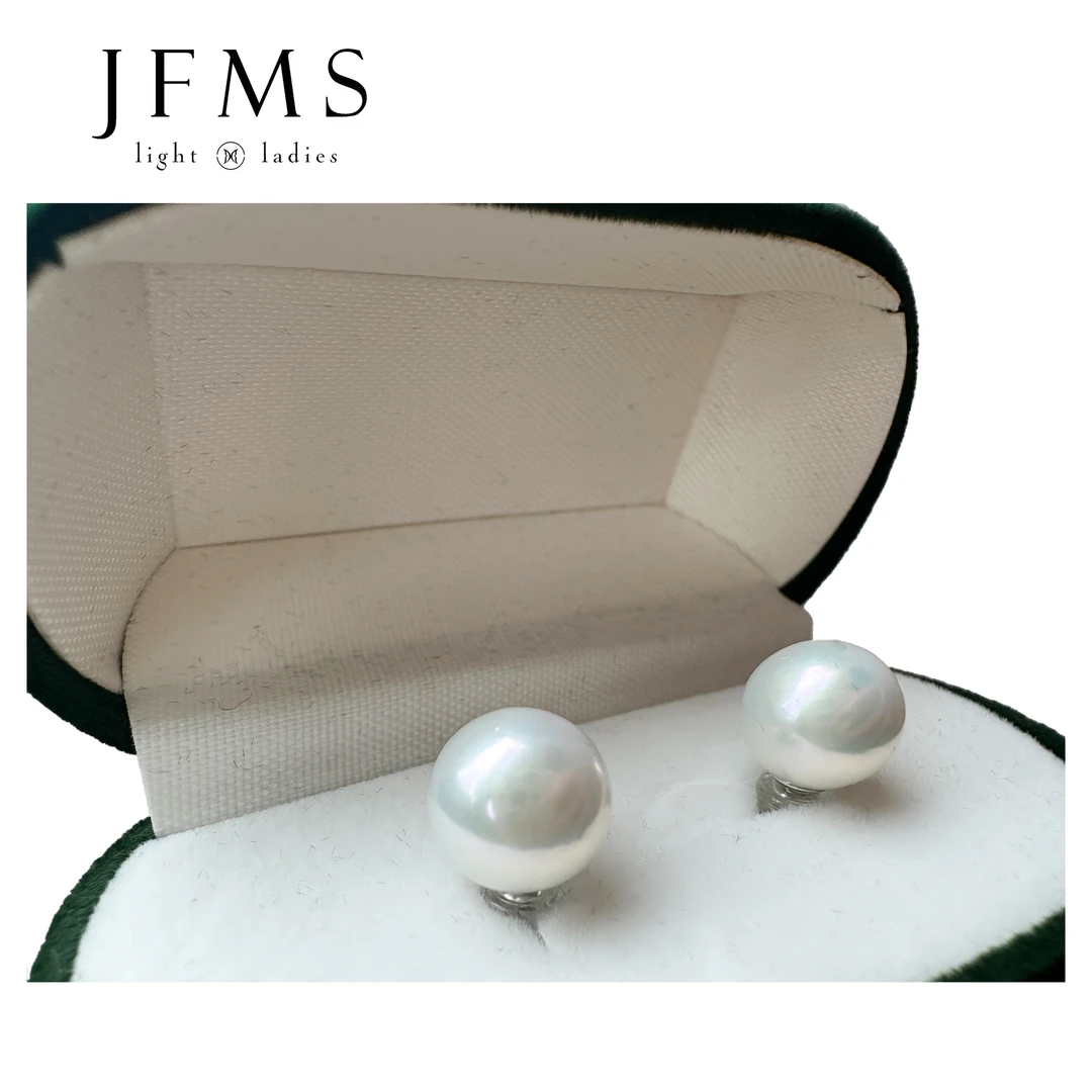 非金属仿珍珠耳饰 新】时尚耳钉百搭款气质简约优雅经典白色G321