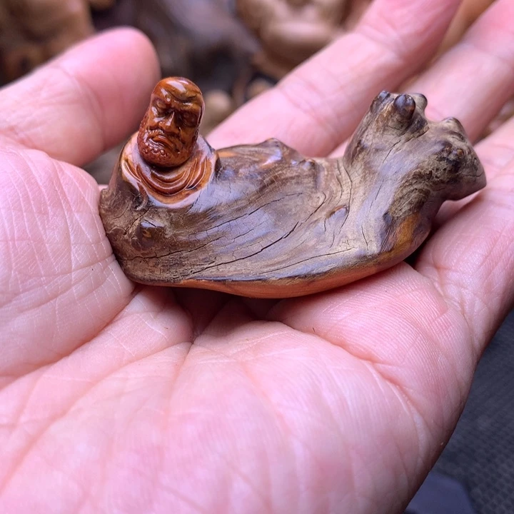 柏木（崖柏）崖柏陈化料手把件