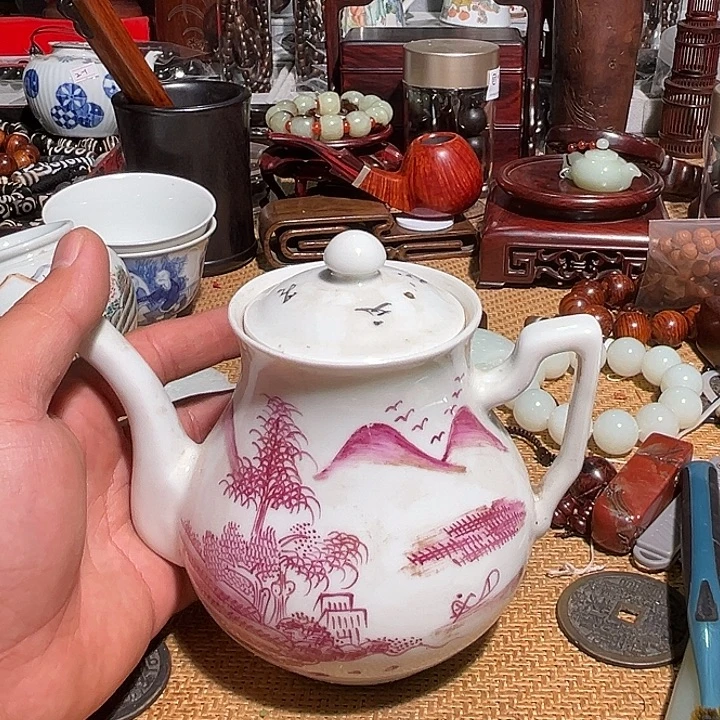 瓷片紫砂壶紫砂壶