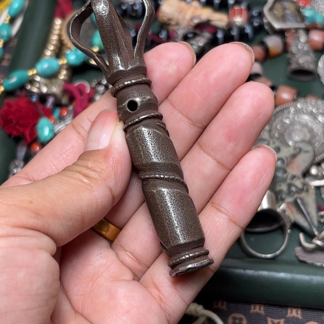 铜星月菩提吊坠项链