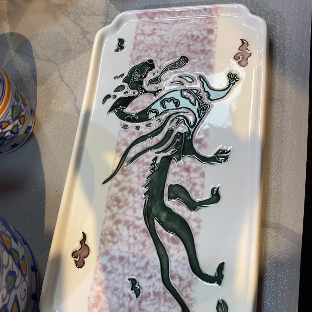 陶瓷昭阿妮干泡台托盘