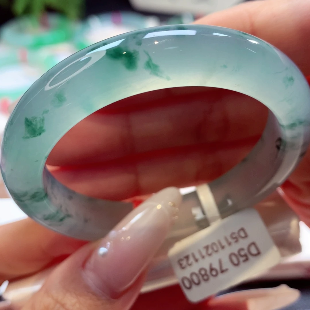 未镶嵌手镯翡翠正圈23号66