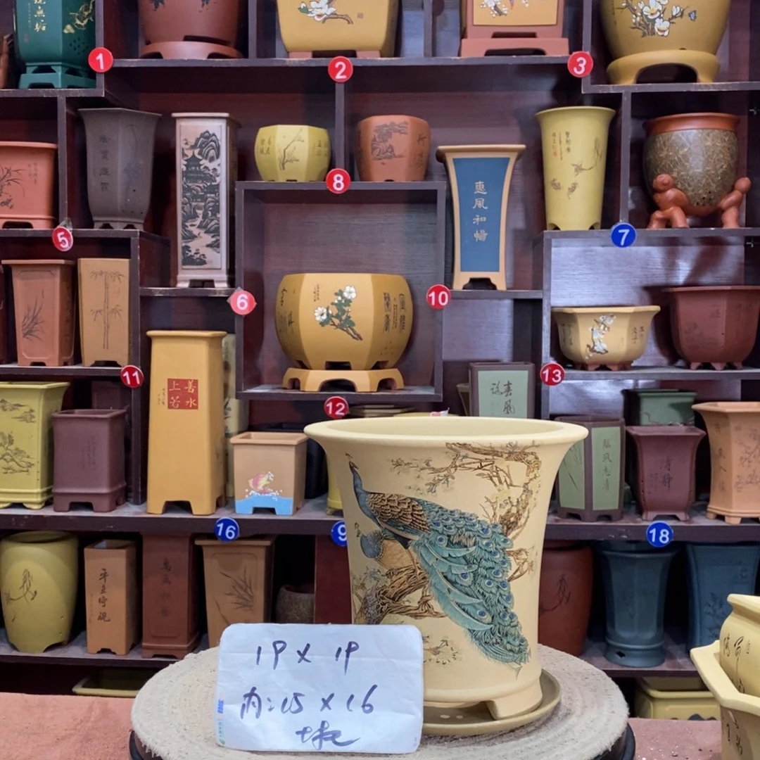 紫砂艺术紫砂花盆