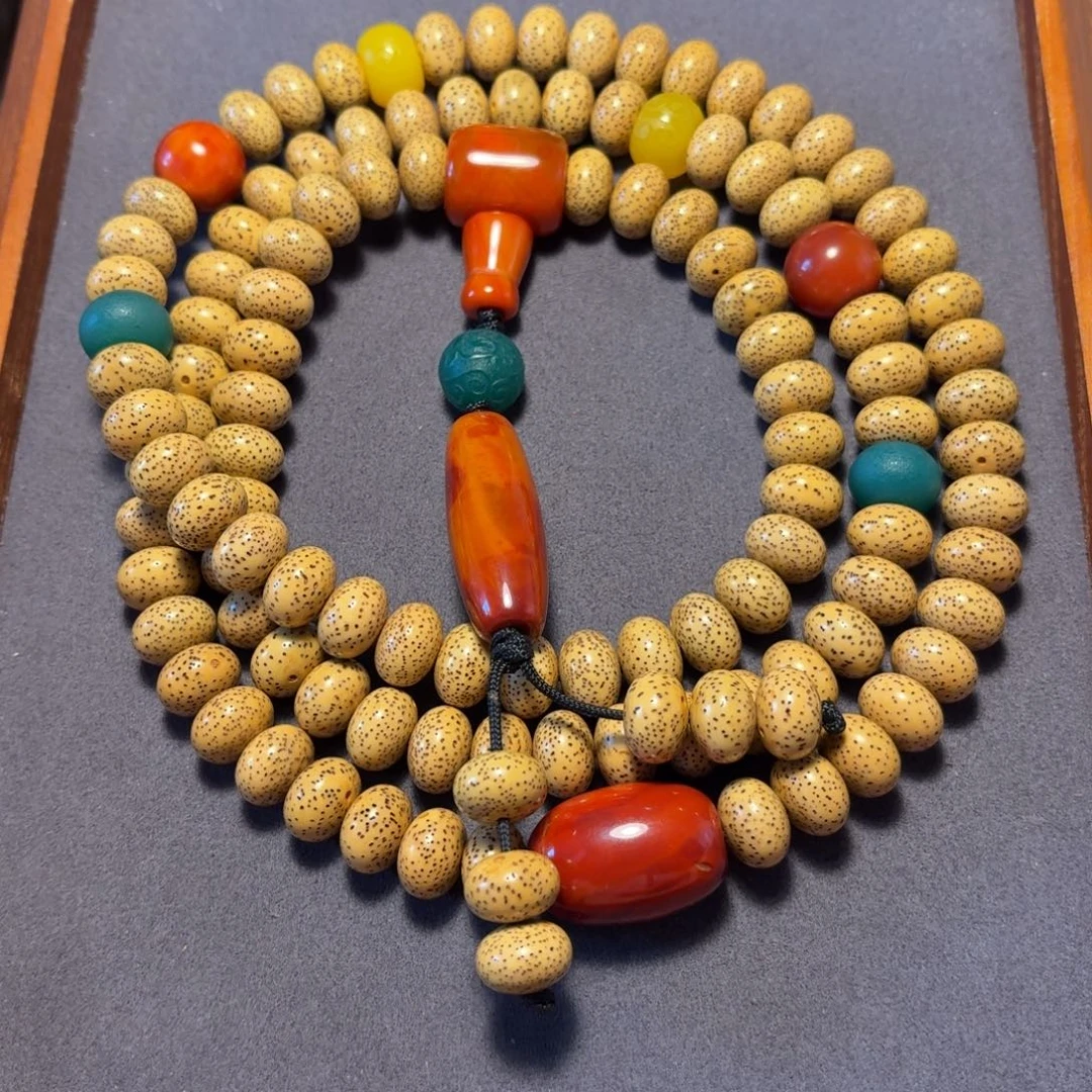 吊坠星月菩提鸡油黄星月12-13mm