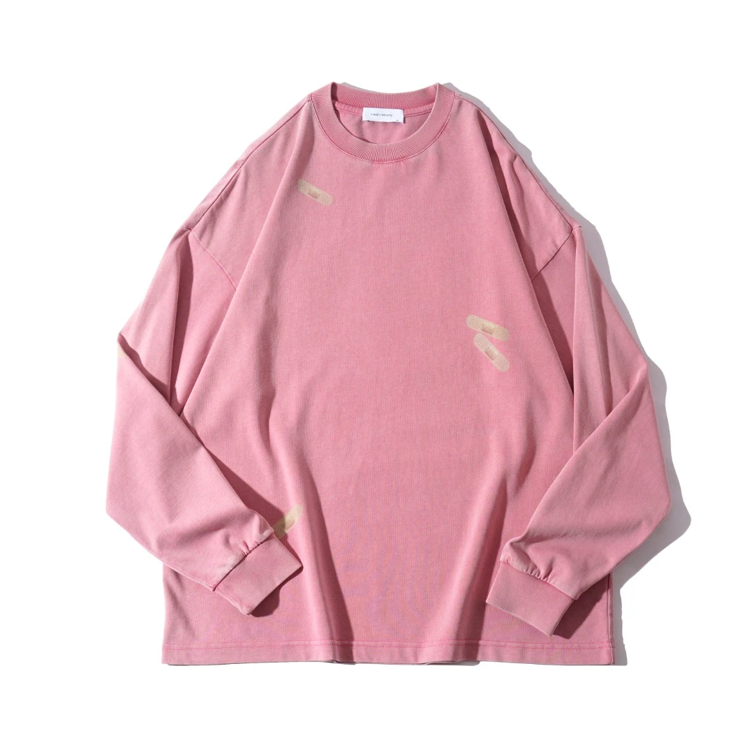 时装高级感藏文宽松圆领长袖 3022