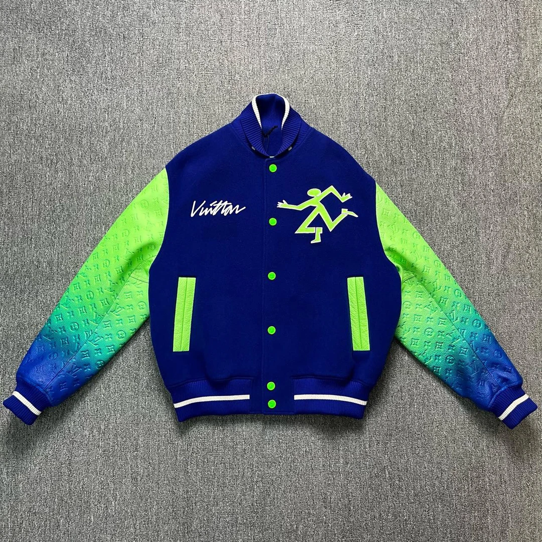 99新 LouisVuitton/路易威登 荔枝纹渐变棒球服/50码/存放/12010