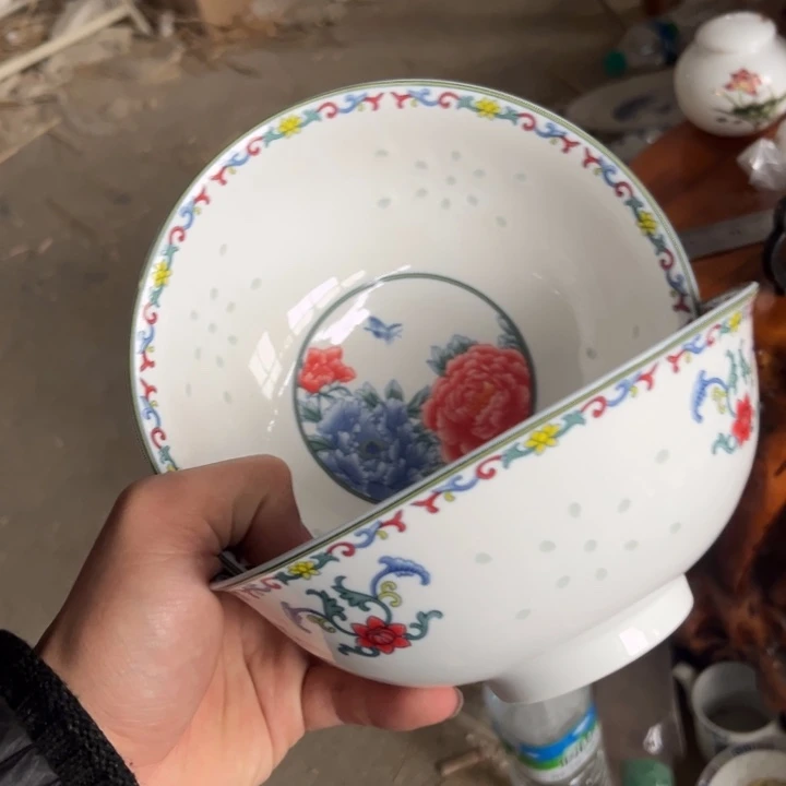 碗陶景德镇高温细白瓷餐具