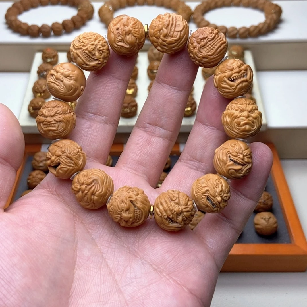 手串文玩核桃猴头核桃全品恶僧大满贯14颗