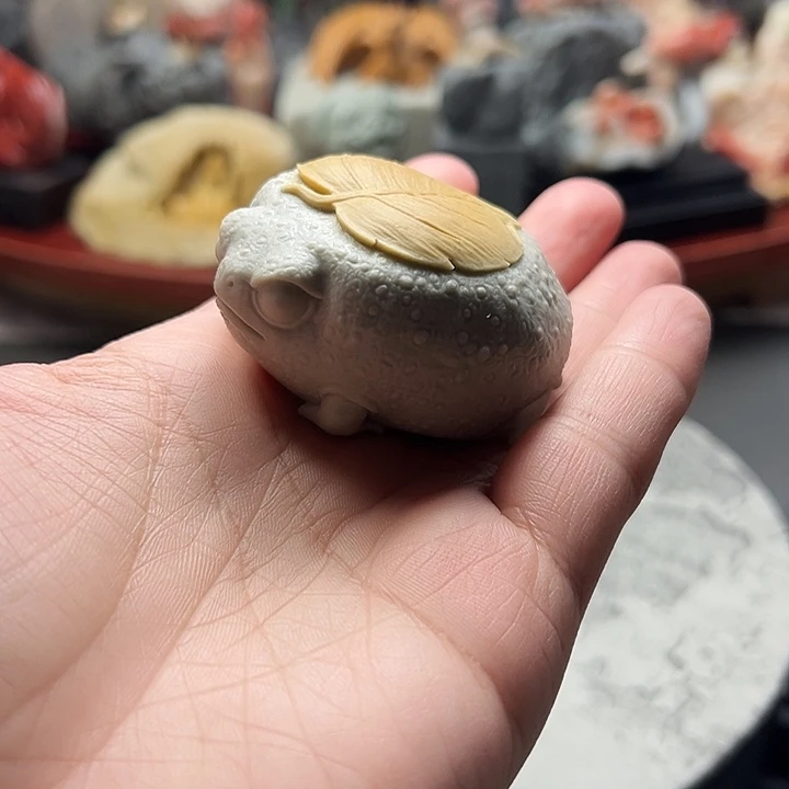 东北石松花石摆件