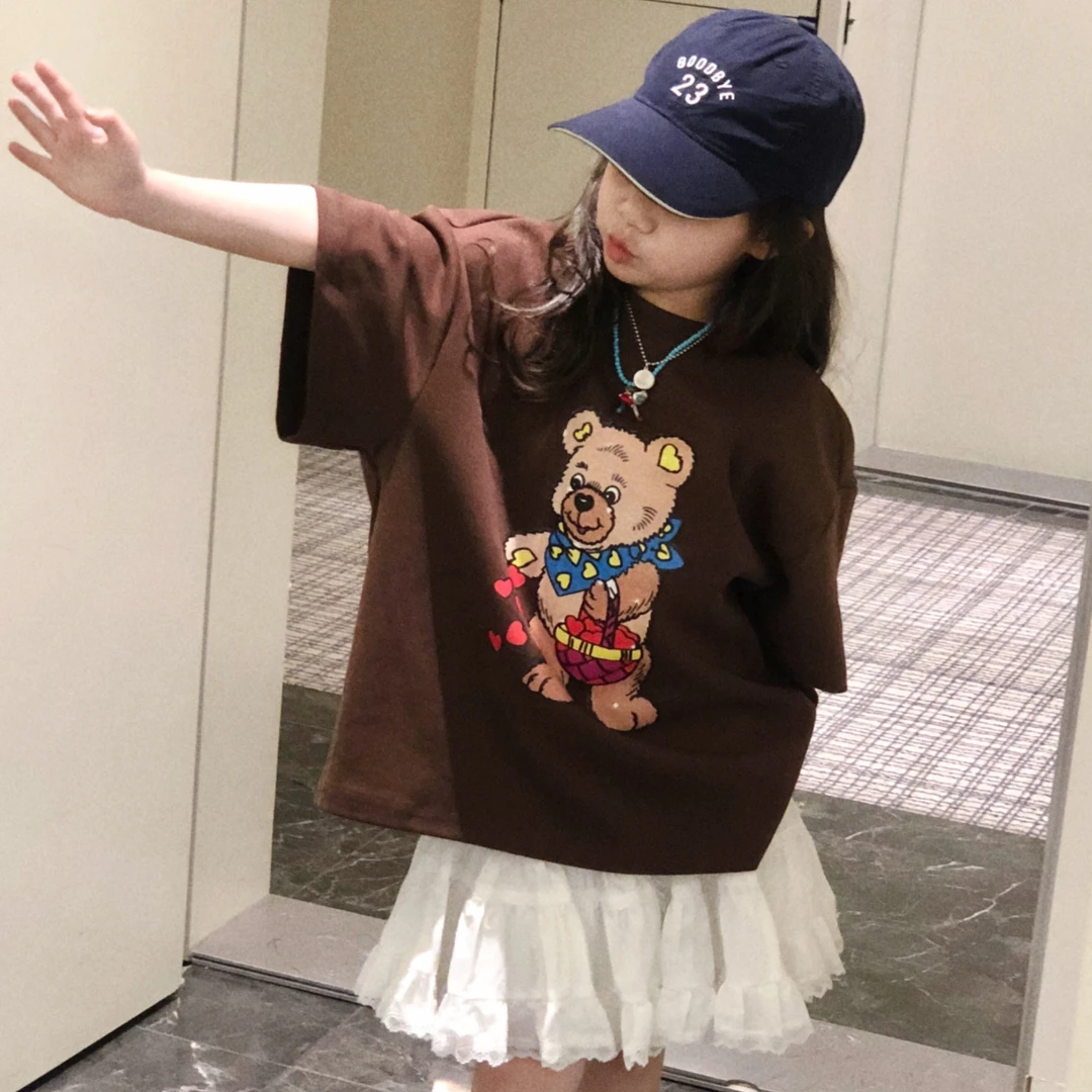 儿童宽松大版小熊T恤 25C060