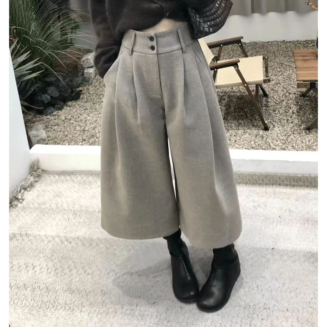 时尚潮流简约风休闲裤女2025年秋冬新款百搭韩系通勤风长裤