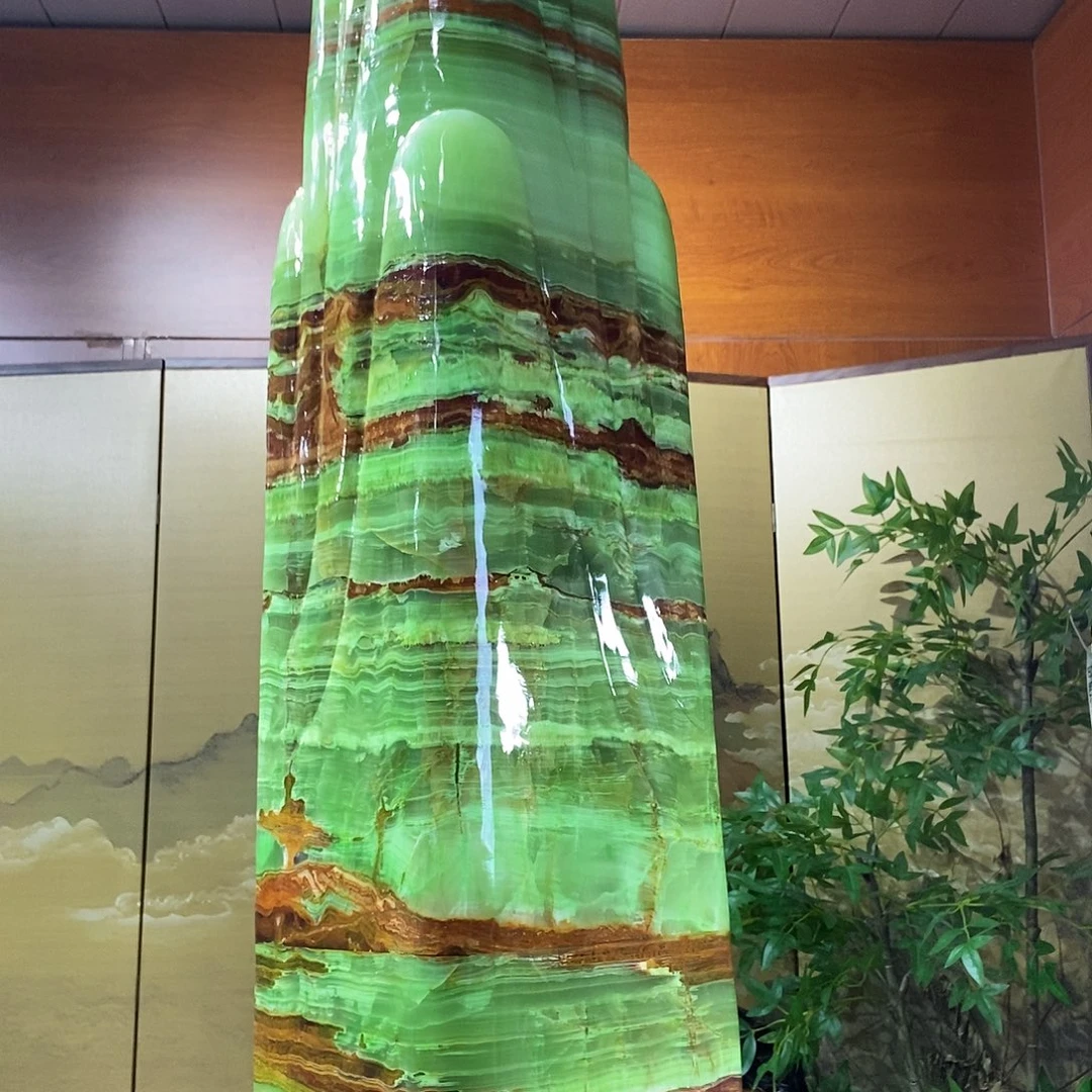 石材山水画作品摆件