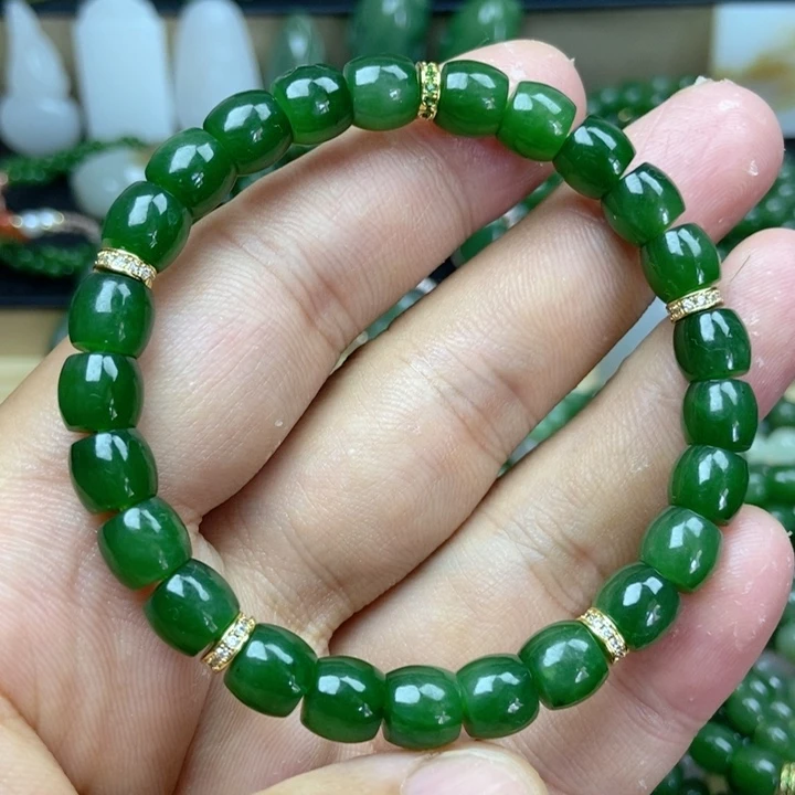 手串未镶嵌和田玉（碧玉）