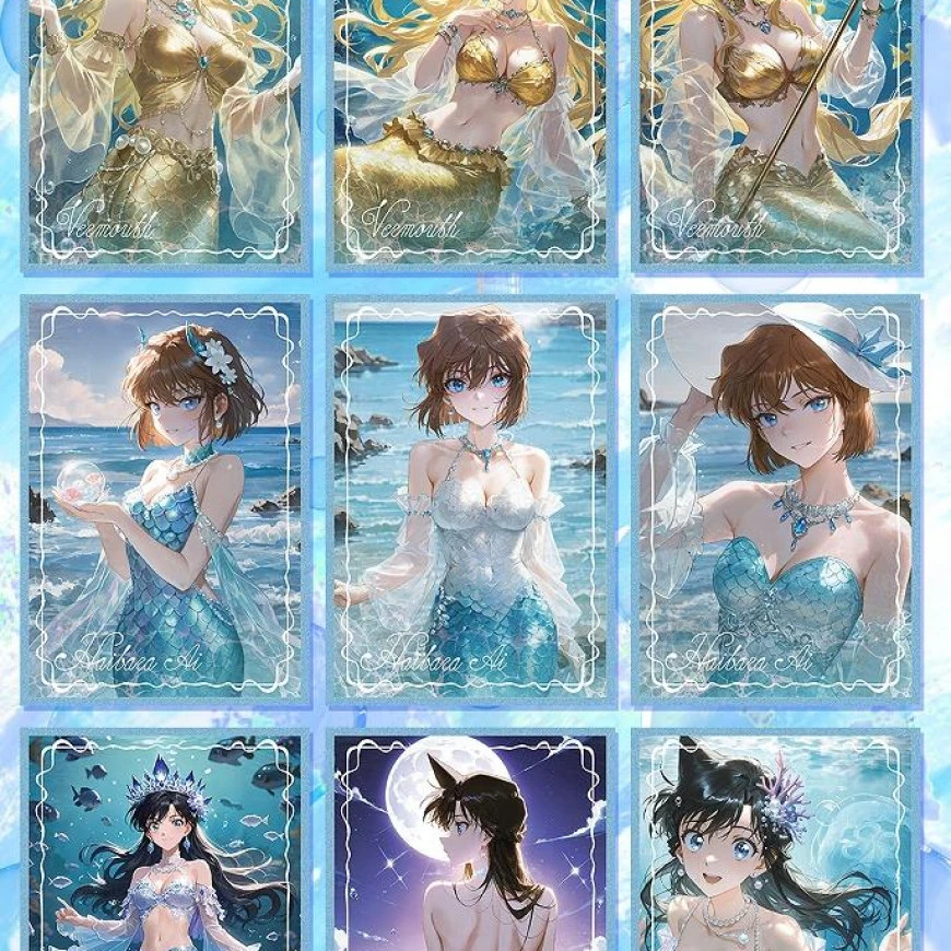 米饭拆卡爆品文创名侦探柯南-夏日变装派对-A5大卡