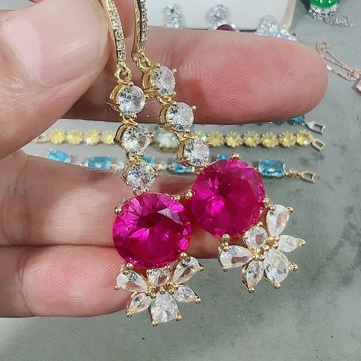 钨金无红宝篮宝满钻镶嵌大宝贝