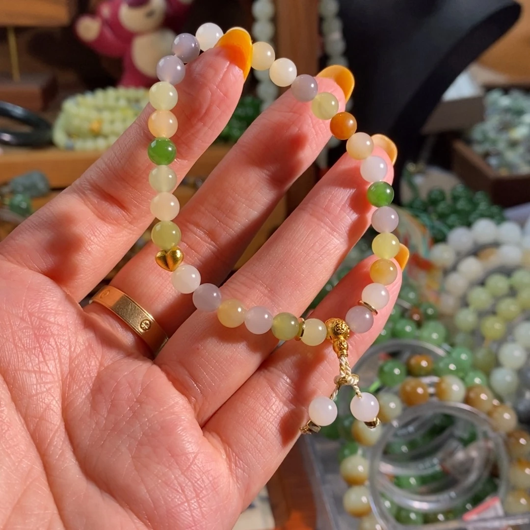 和田玉未镶嵌手链