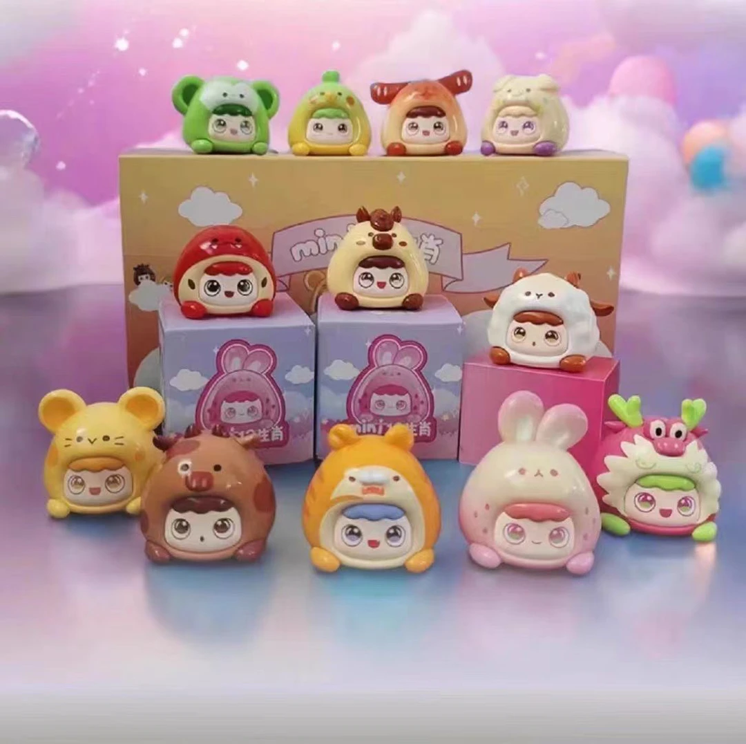 创意十二生肖MINI萌粒拆盒乐趣萌粒十二生肖