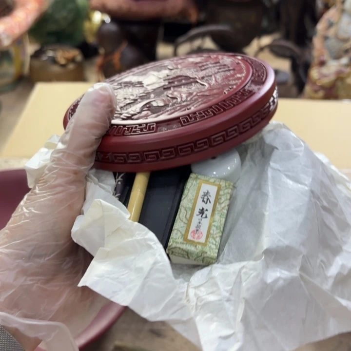 树脂古美术置物摆件