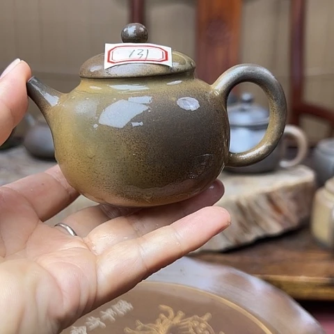 戬谷龙窑柴烧茶壶131
