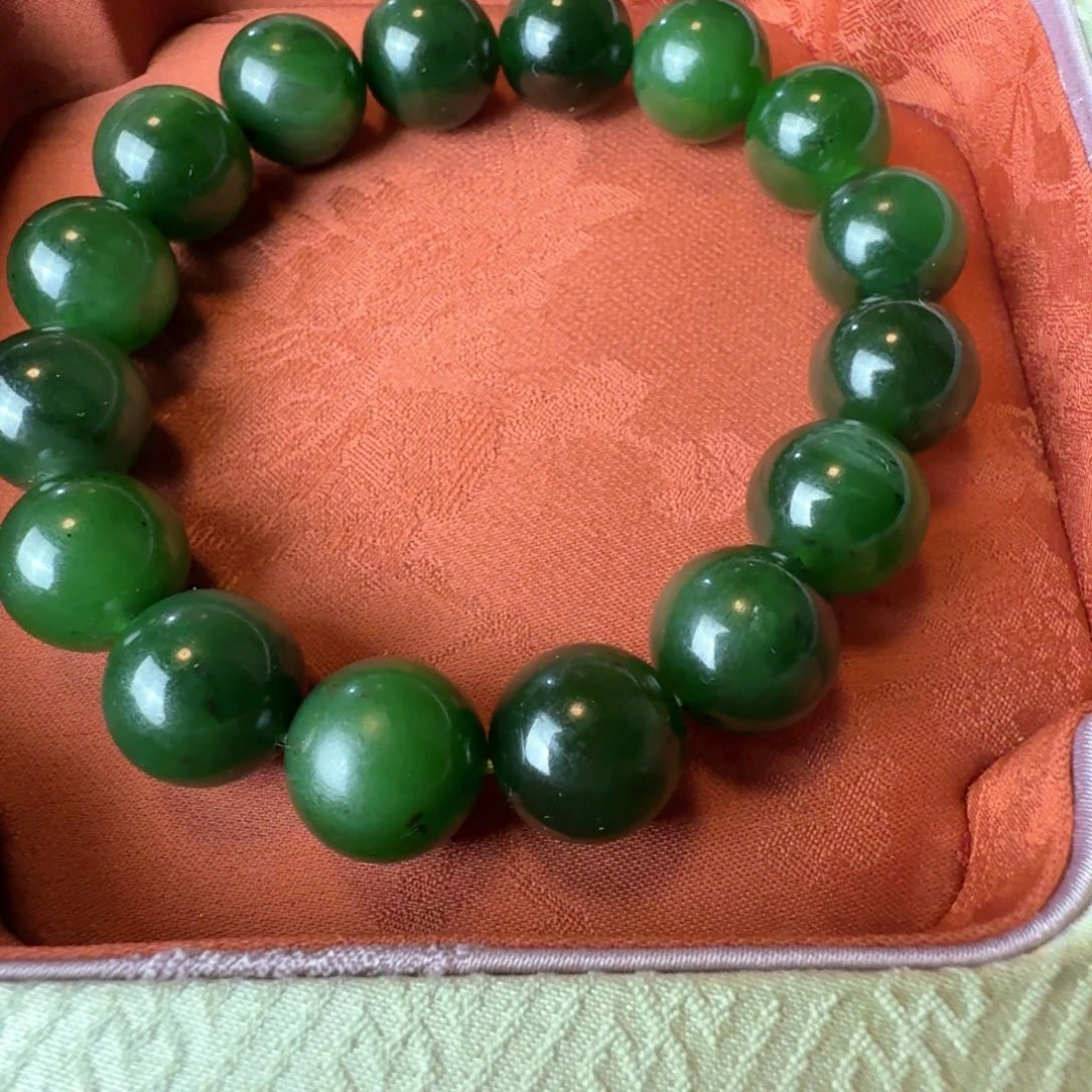 手链未镶嵌和田玉（碧玉）