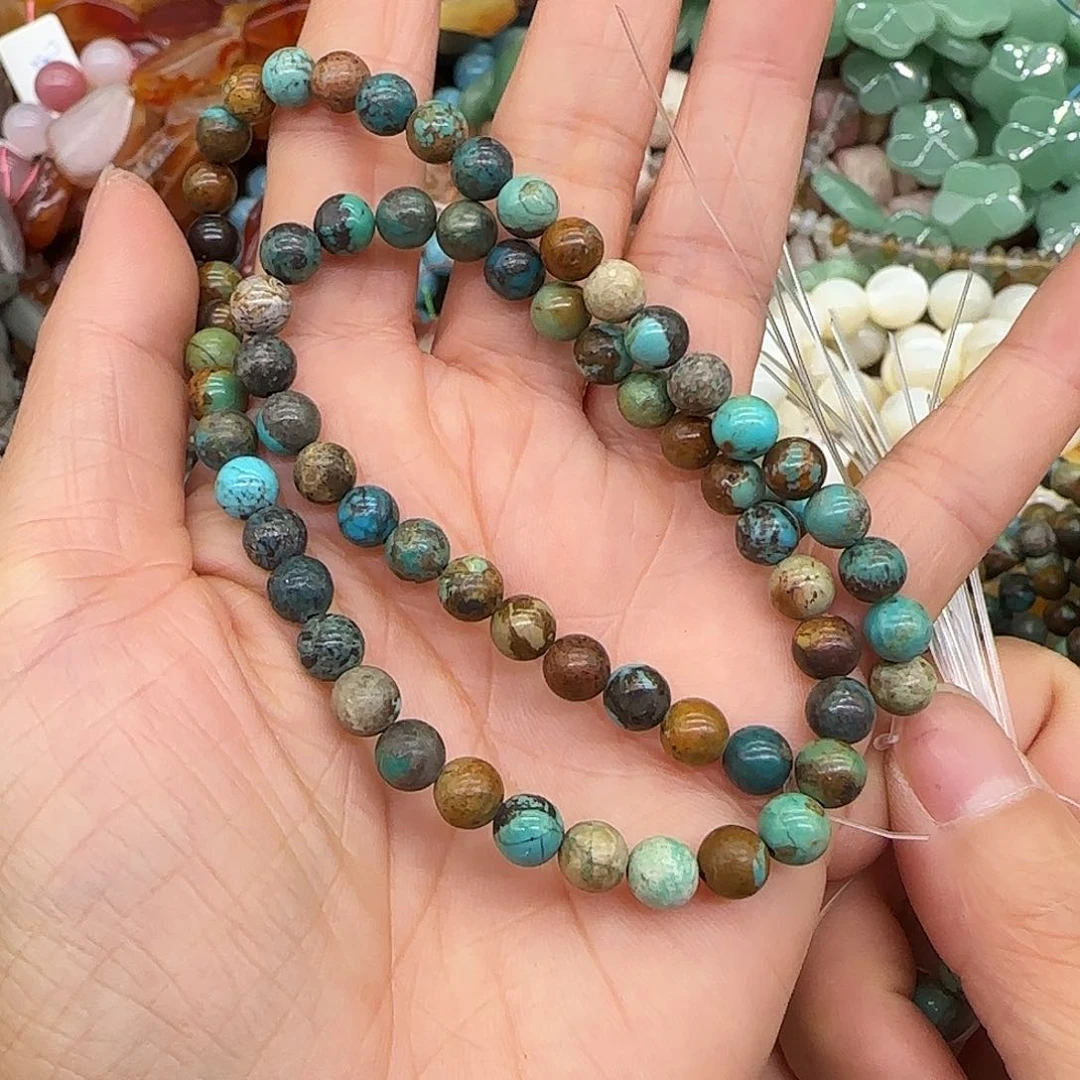 玛瑙/玉髓合金珠宝半成品6mm一条