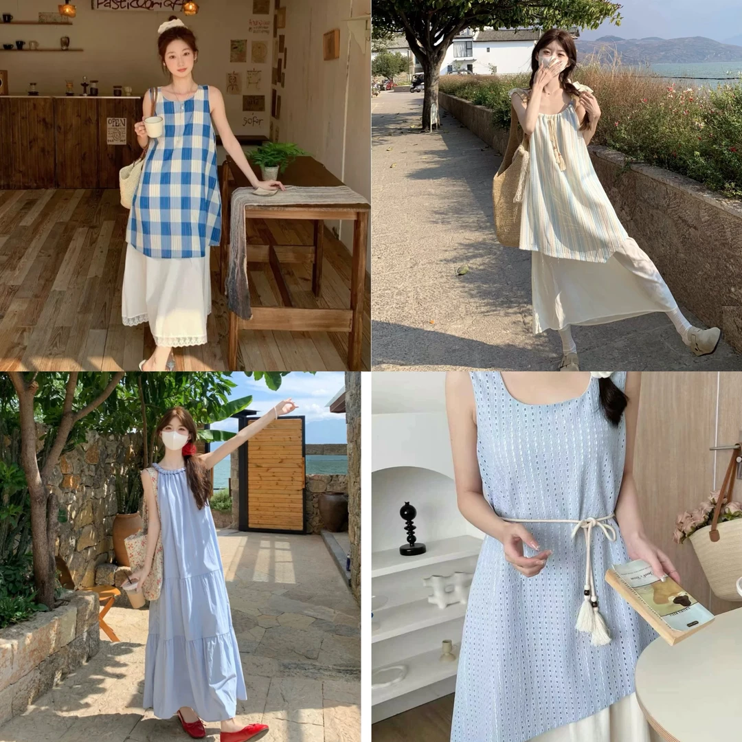 HuaHua女装甜美夏季气质韩版套装编码合集051-080（以直播间为准）