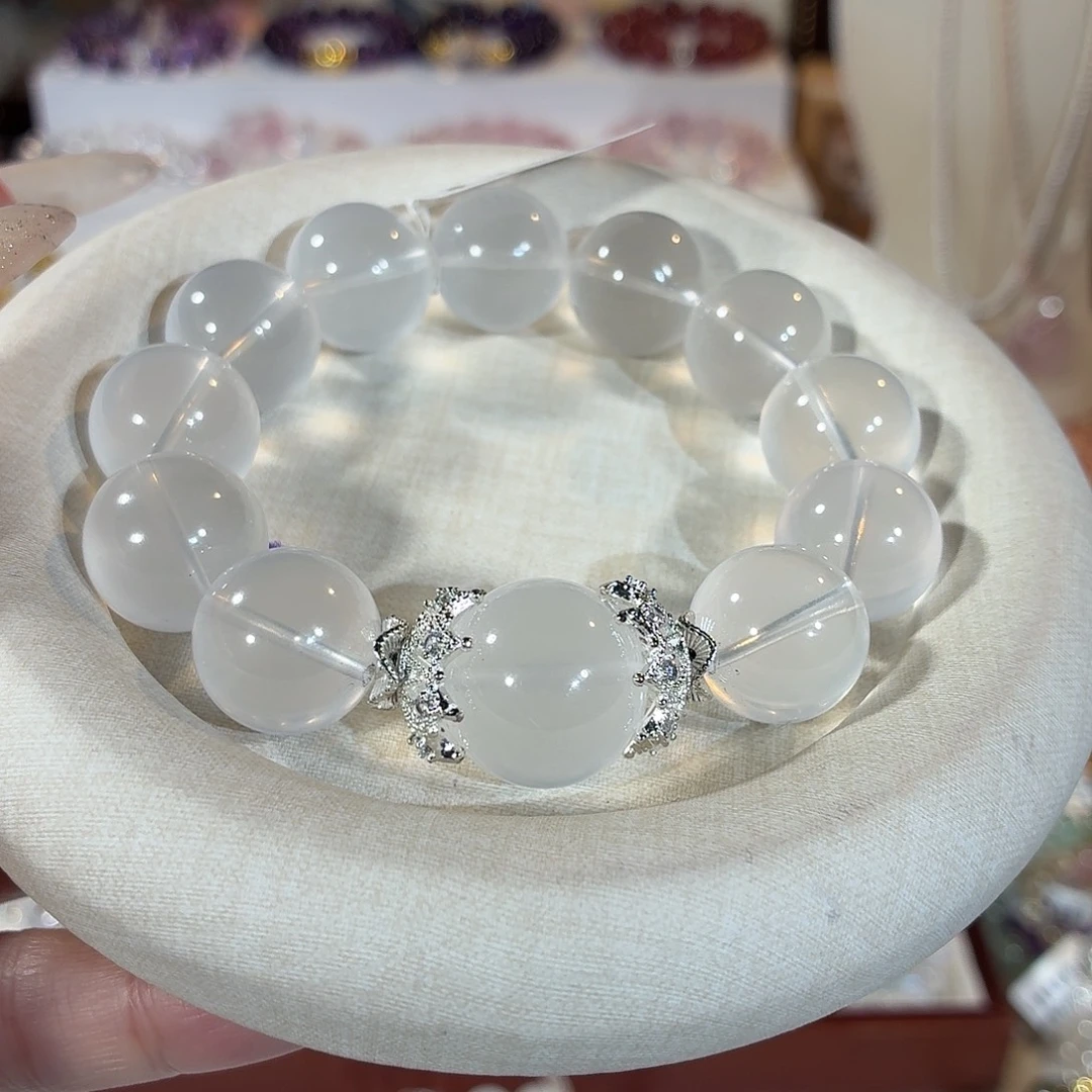 手串水晶未镶嵌奶白晶设计款16+