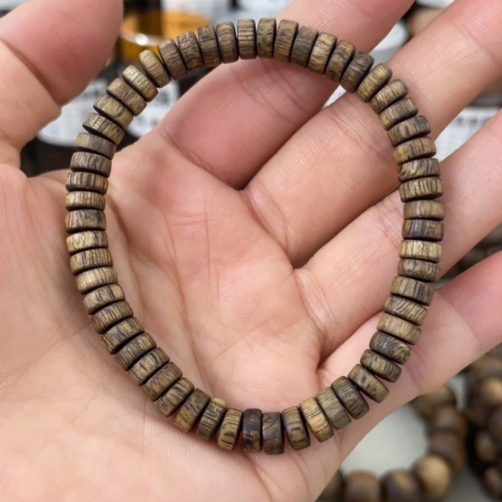 沉香沉香碎屑0.6片珠单圈