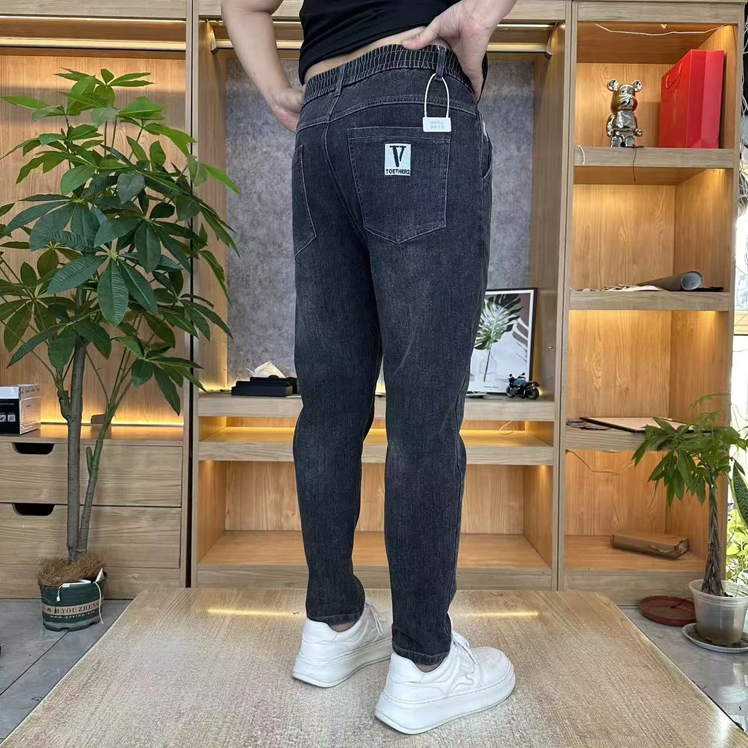 9557新款男士直筒弹力牛仔裤裤子简约百搭牛仔裤男款爆款2025新款
