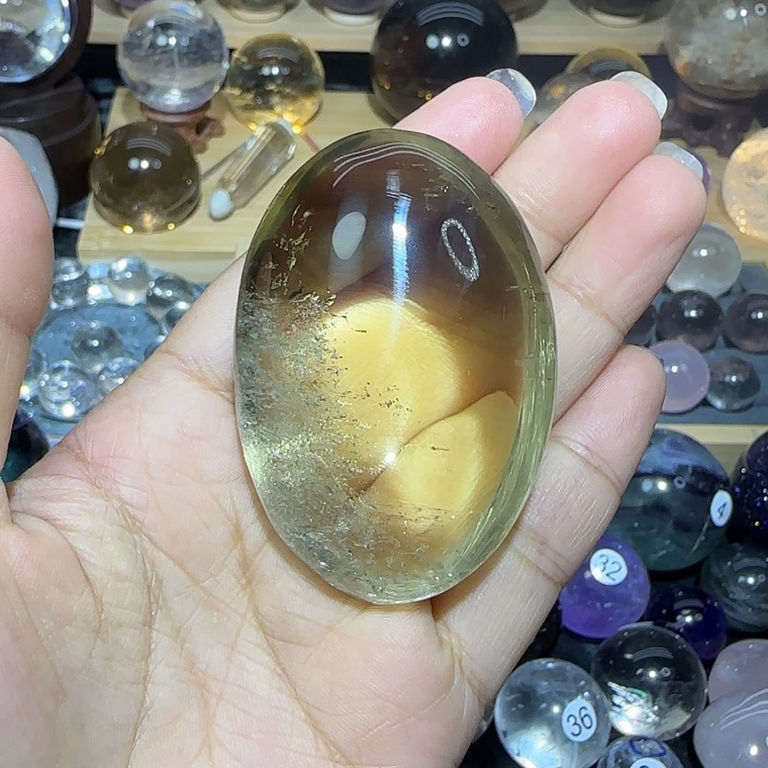 珠宝半成品未镶嵌水晶黄水手握