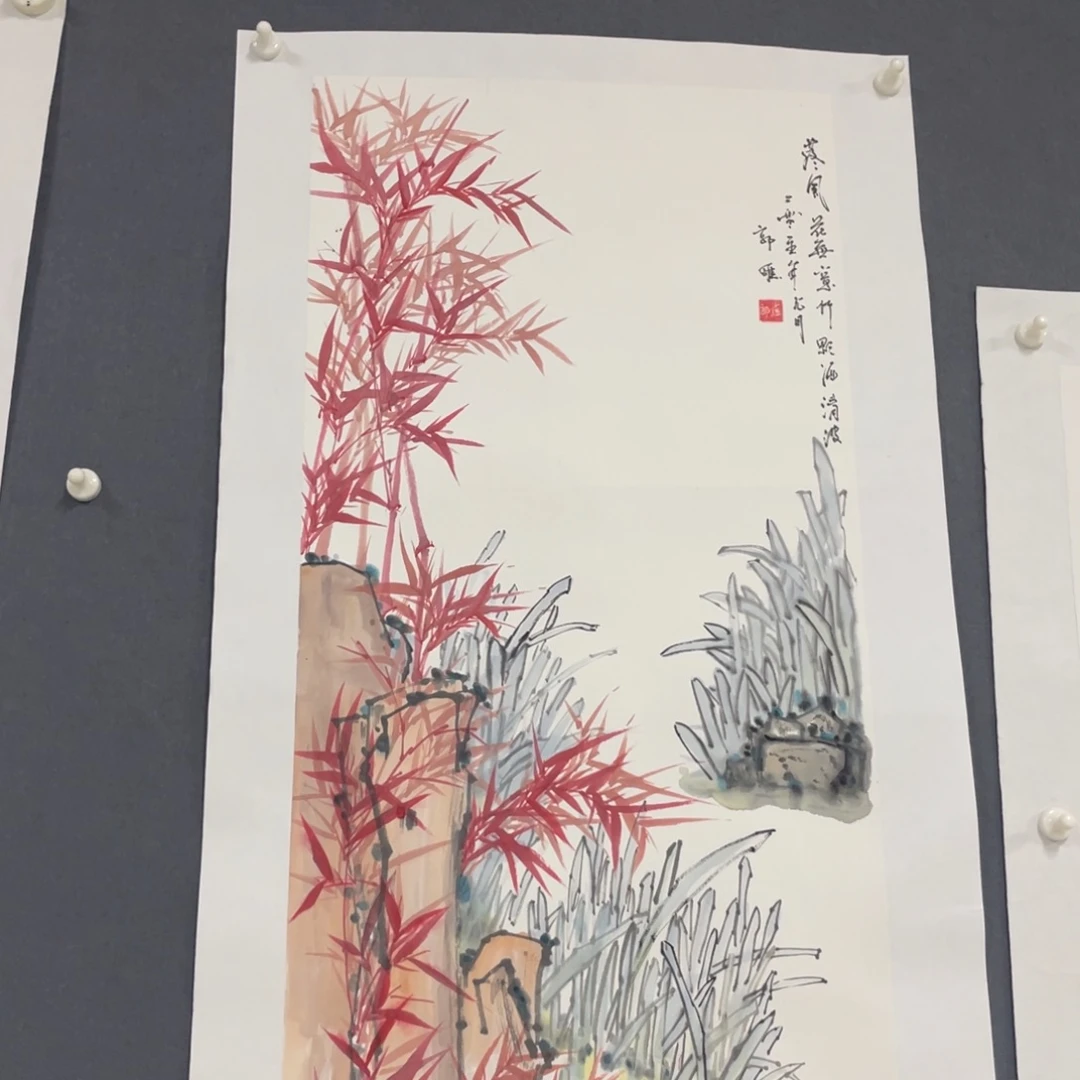 国画郭维老师绘画