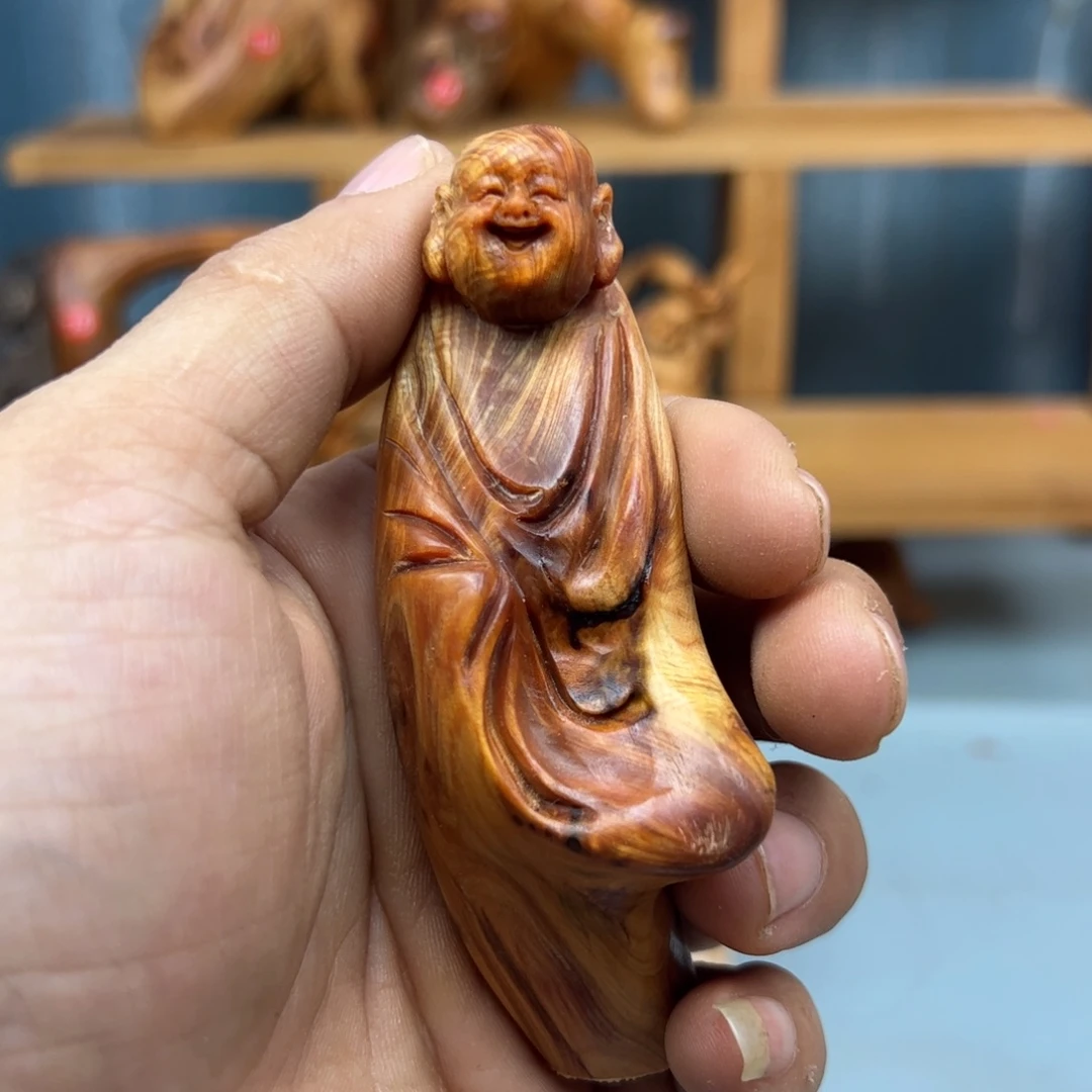 一***鼎木崖柏木摆件手把件