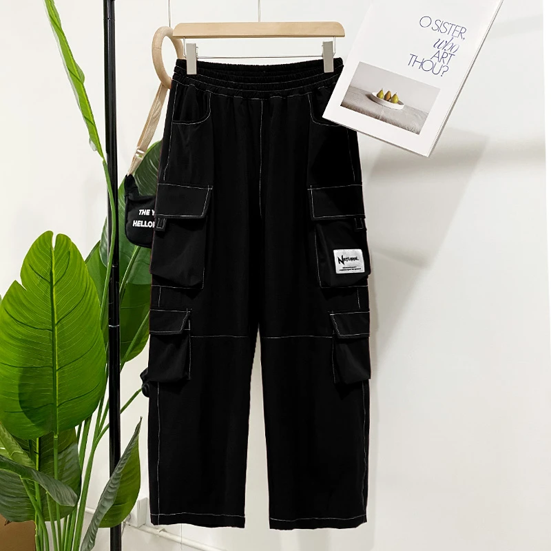 胖孩子男童四面弹速干长裤2025大码清凉早秋薄裤透气G1KZ1863