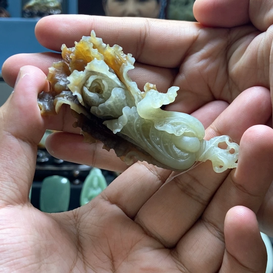 和田玉未镶嵌摆件