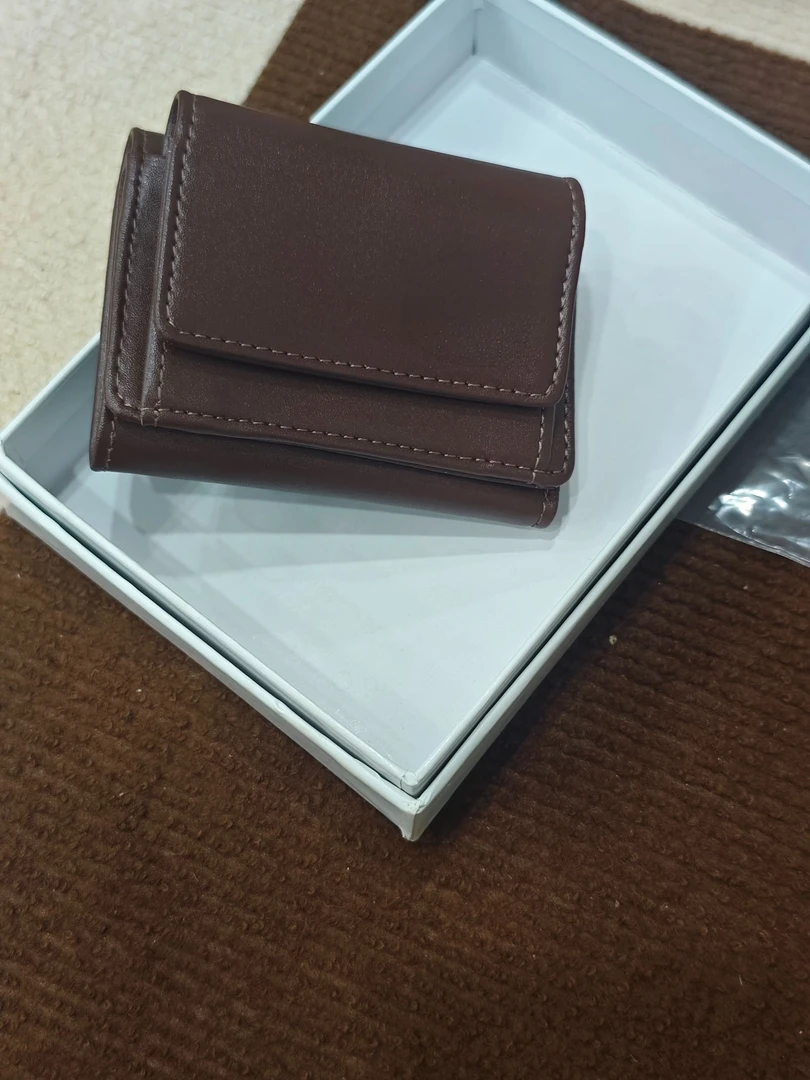 铜合金项链 时尚买手潮流 wanne 链接【土星棕色三折小钱包】