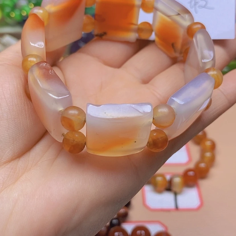 【闪购商品】玛瑙/玉髓颈饰未镶嵌健**福